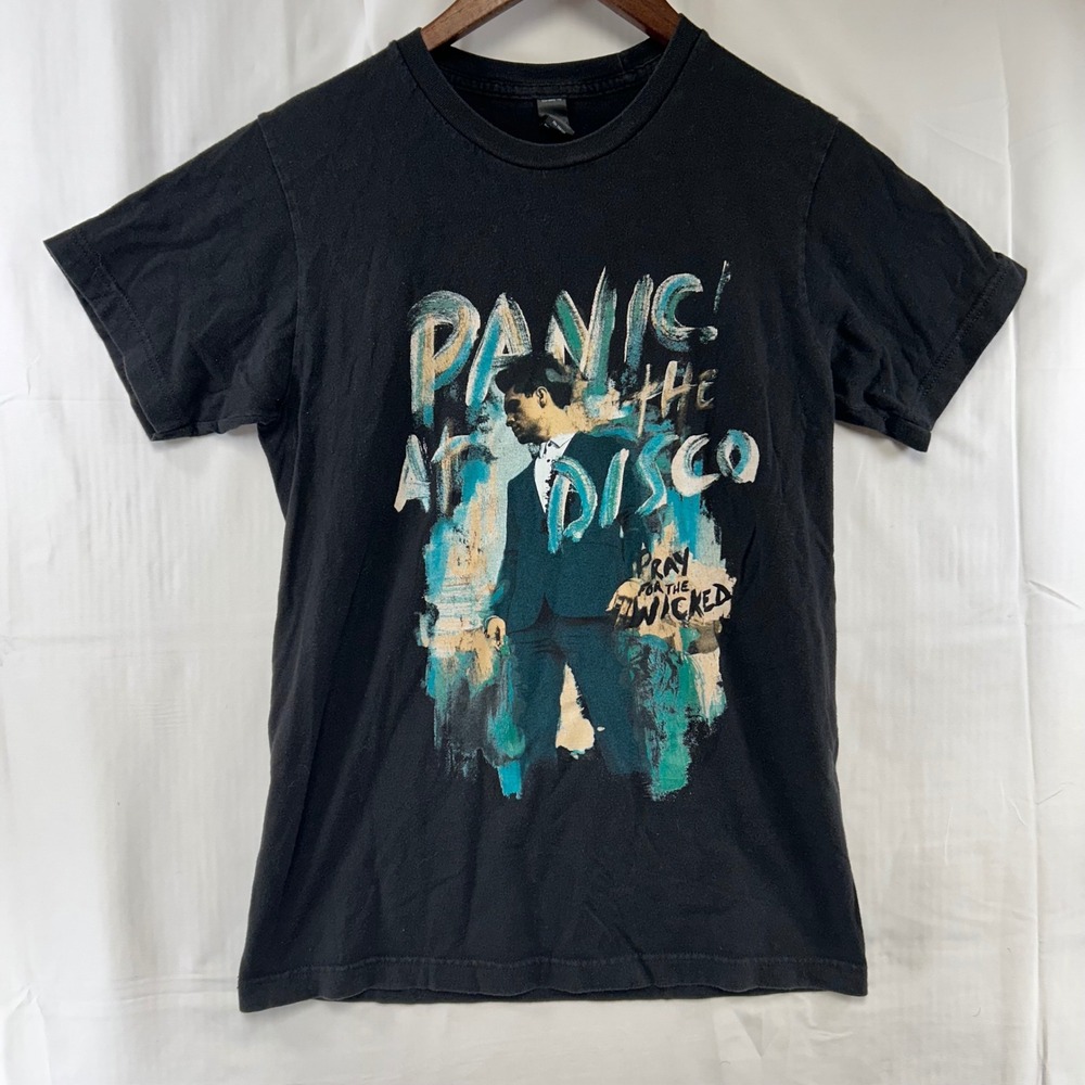 Panic At The Disco Tultex T-Shirt Womens Small Black Pray For The Wicked Graphic